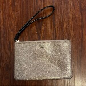 Kate Spade Gold Glitter Wristlet